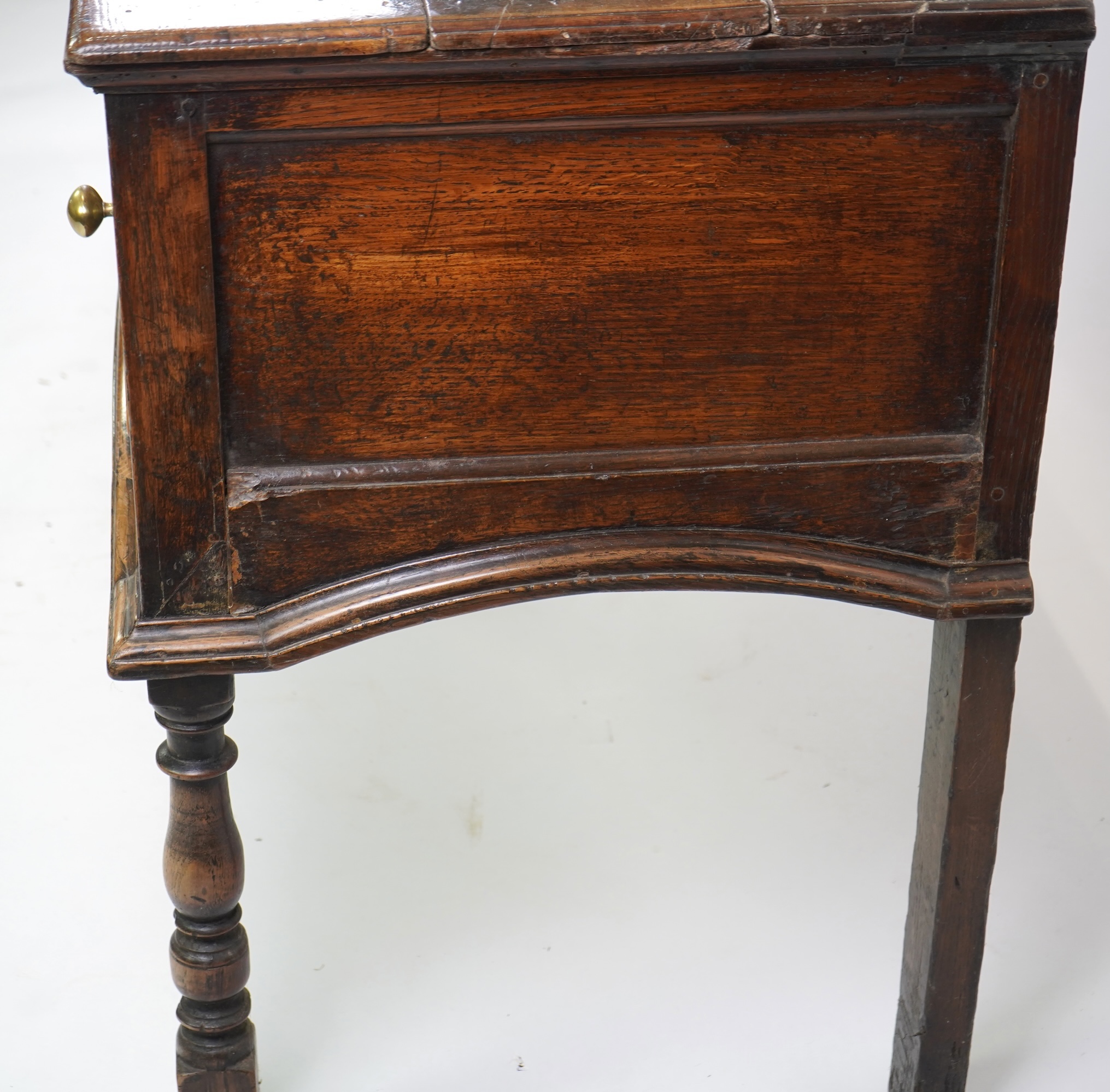 A William and Mary oak low dresser